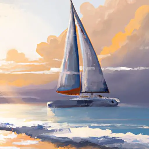 hydrofoil catamaran sailboat
